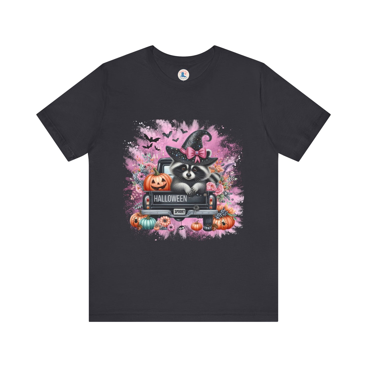 Spooky Raccoon Halloween Truck Tee