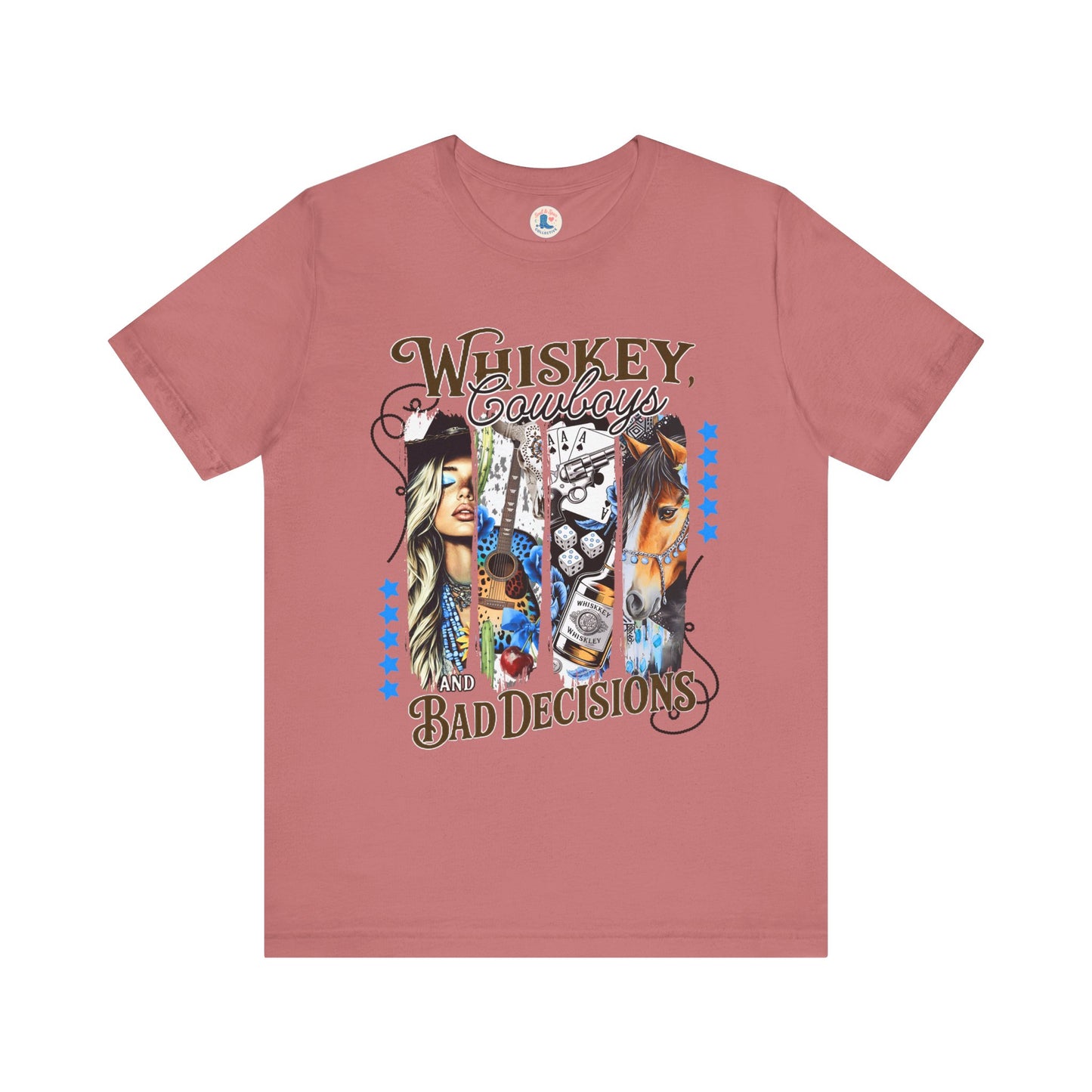 Whiskey, Cowboys & Bad Decisions Graphic Tee
