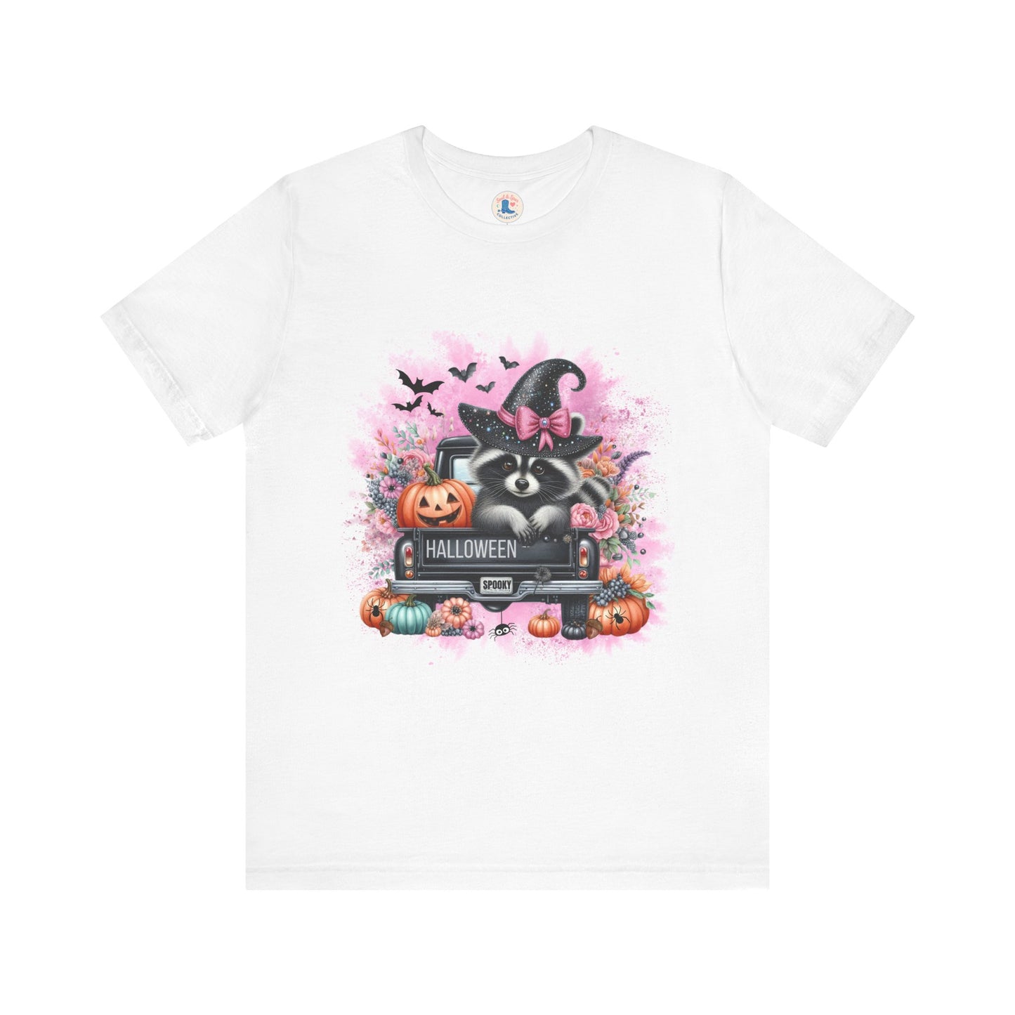 Spooky Raccoon Halloween Truck Tee