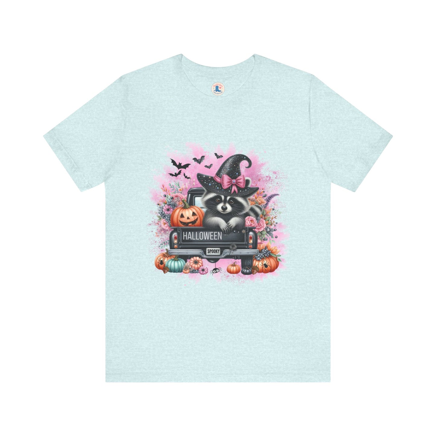 Spooky Raccoon Halloween Truck Tee