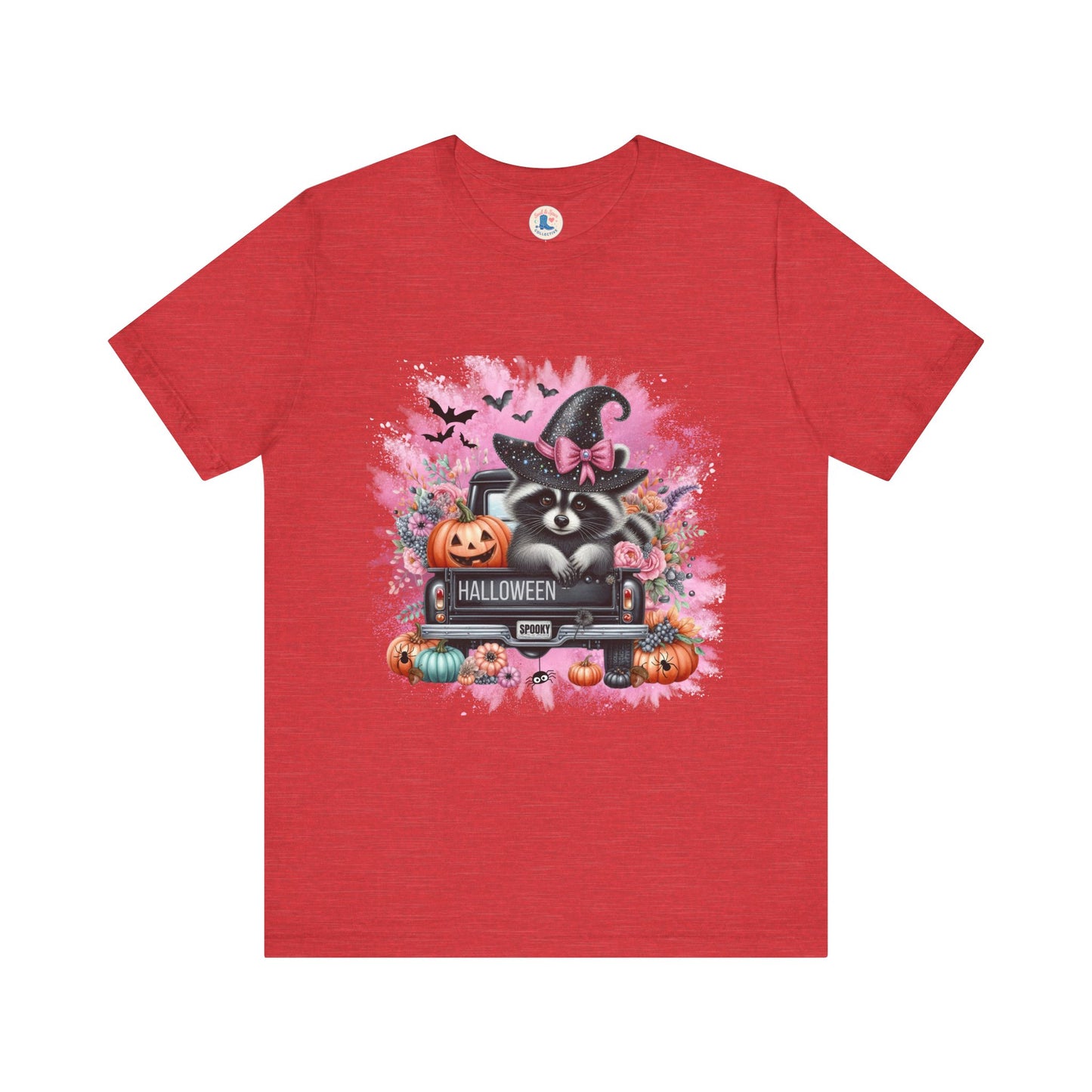 Spooky Raccoon Halloween Truck Tee