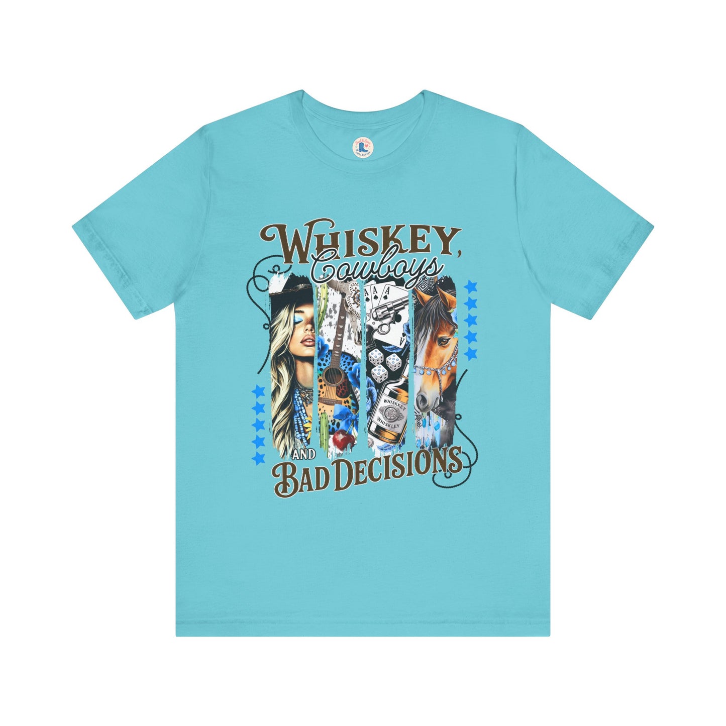 Whiskey, Cowboys & Bad Decisions Graphic Tee