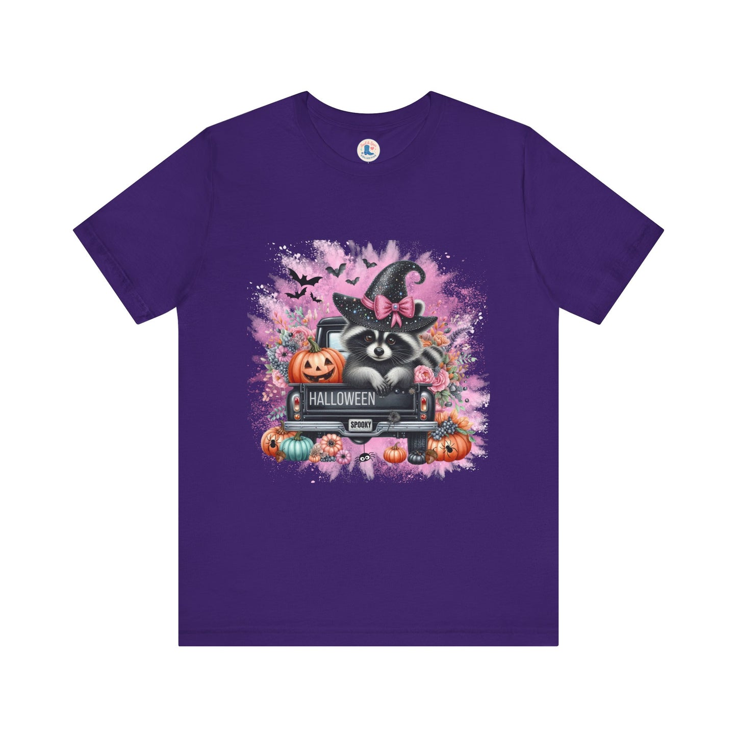 Spooky Raccoon Halloween Truck Tee