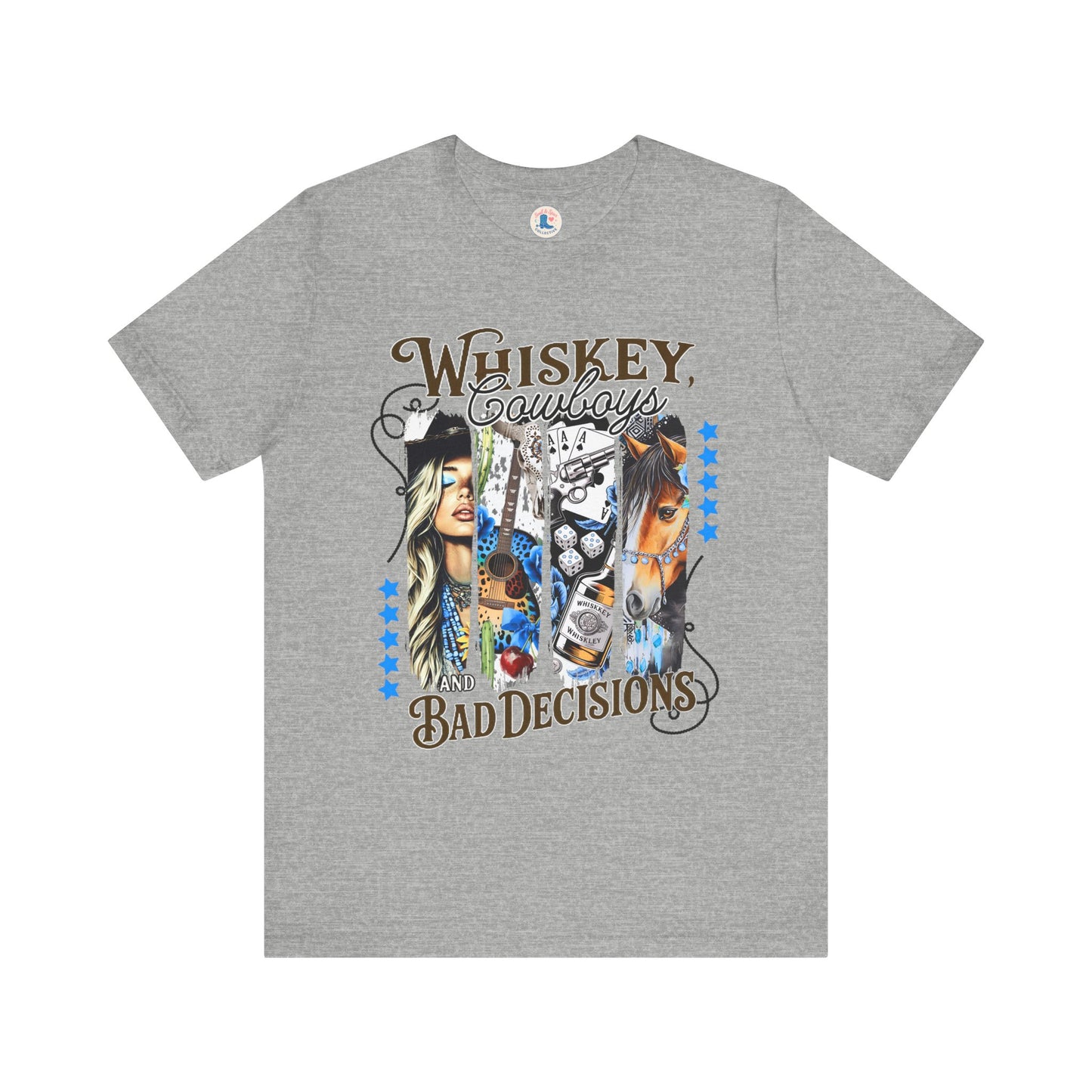 Whiskey, Cowboys & Bad Decisions Graphic Tee