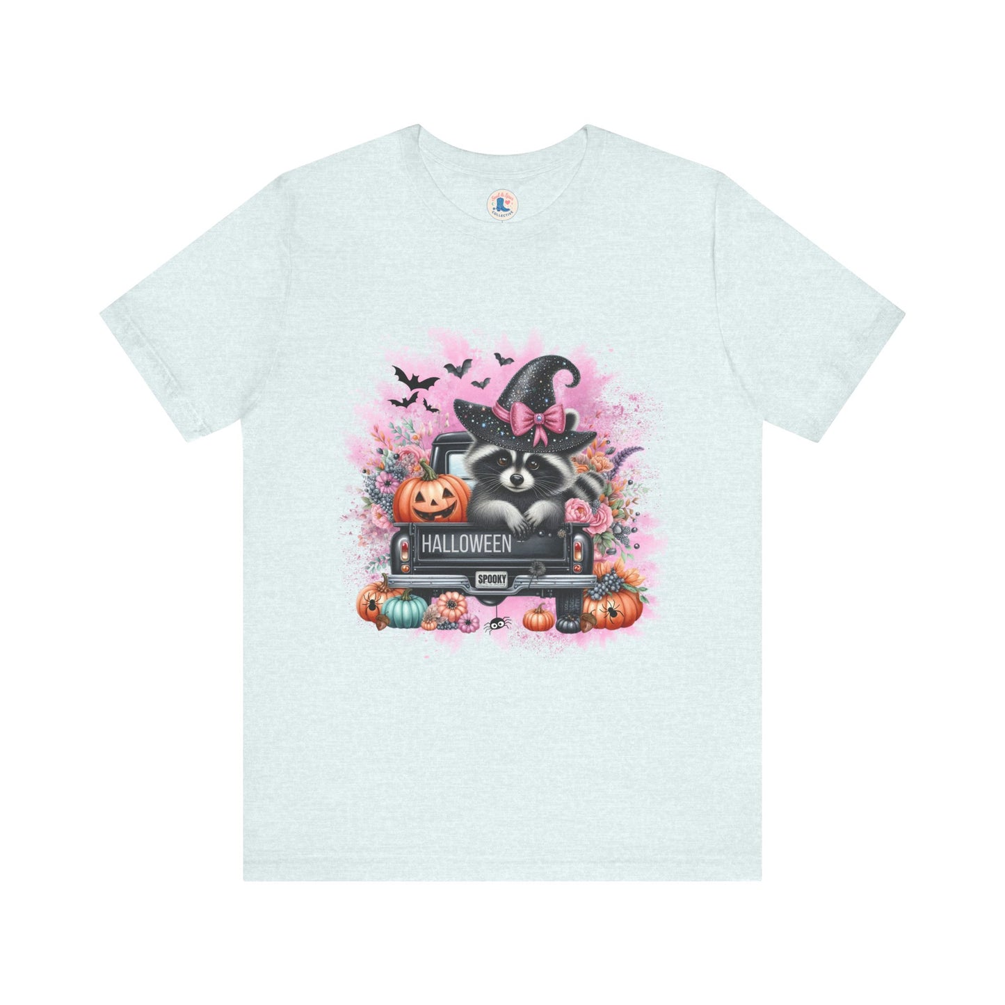 Spooky Raccoon Halloween Truck Tee