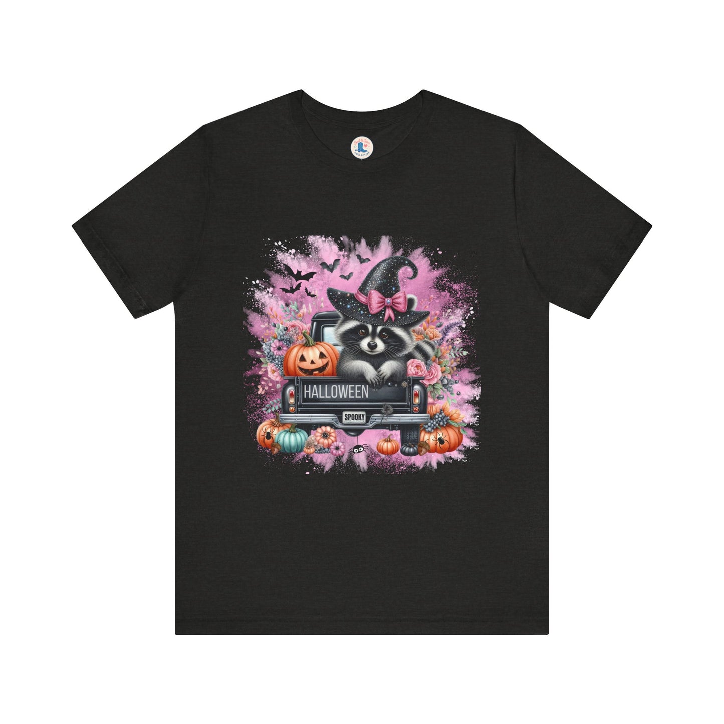 Spooky Raccoon Halloween Truck Tee