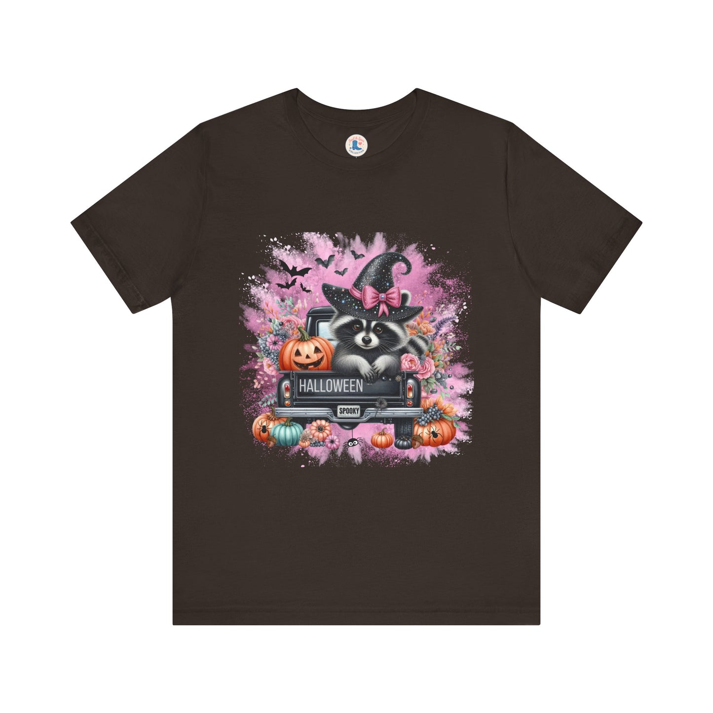 Spooky Raccoon Halloween Truck Tee