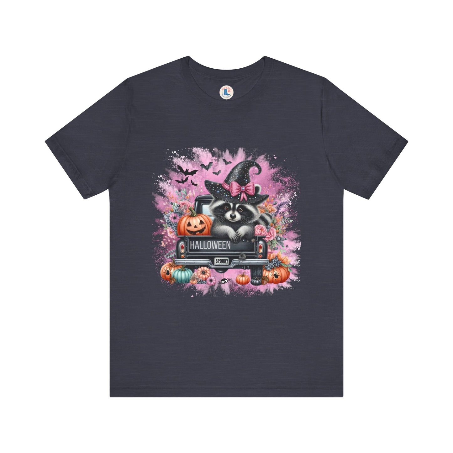 Spooky Raccoon Halloween Truck Tee