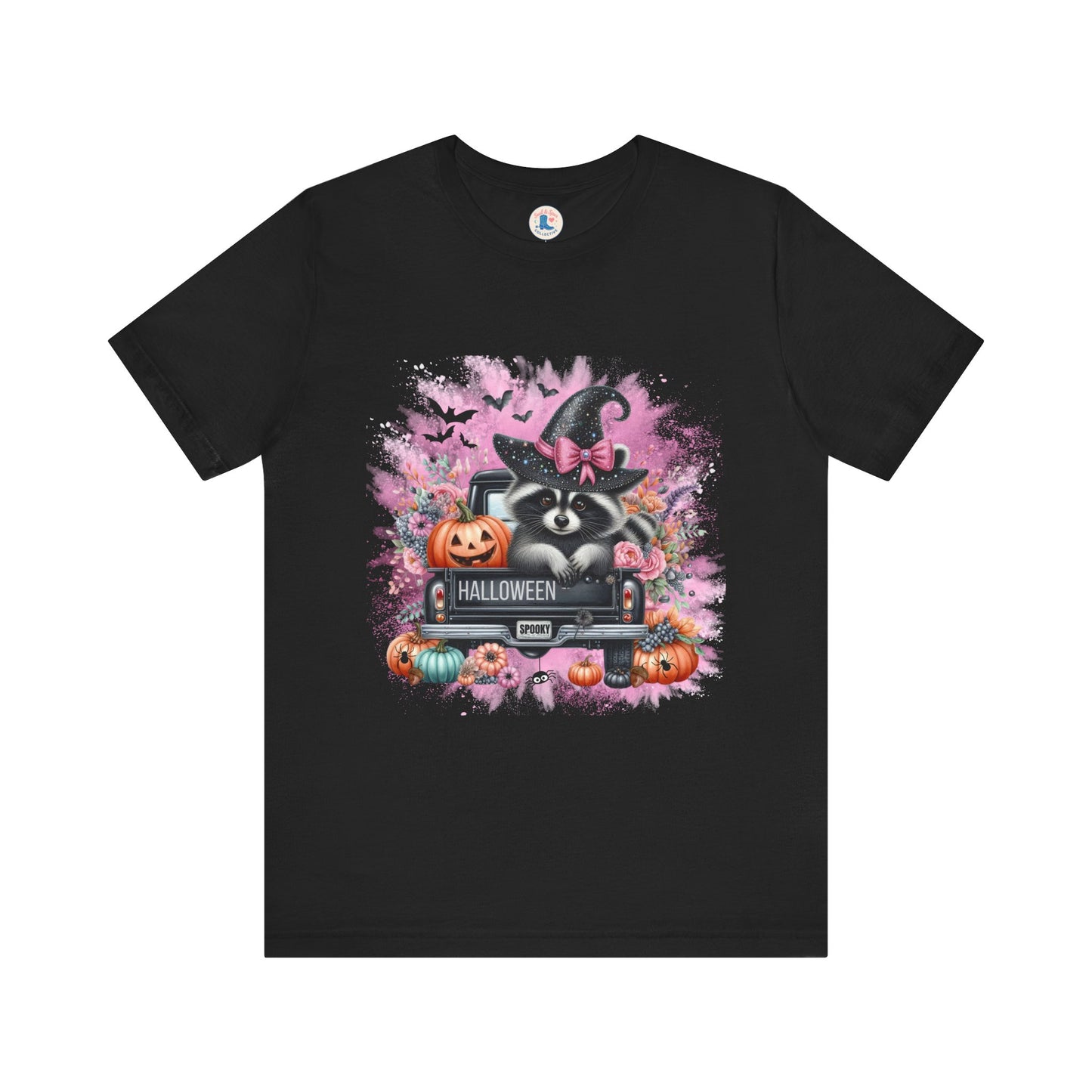Spooky Raccoon Halloween Truck Tee