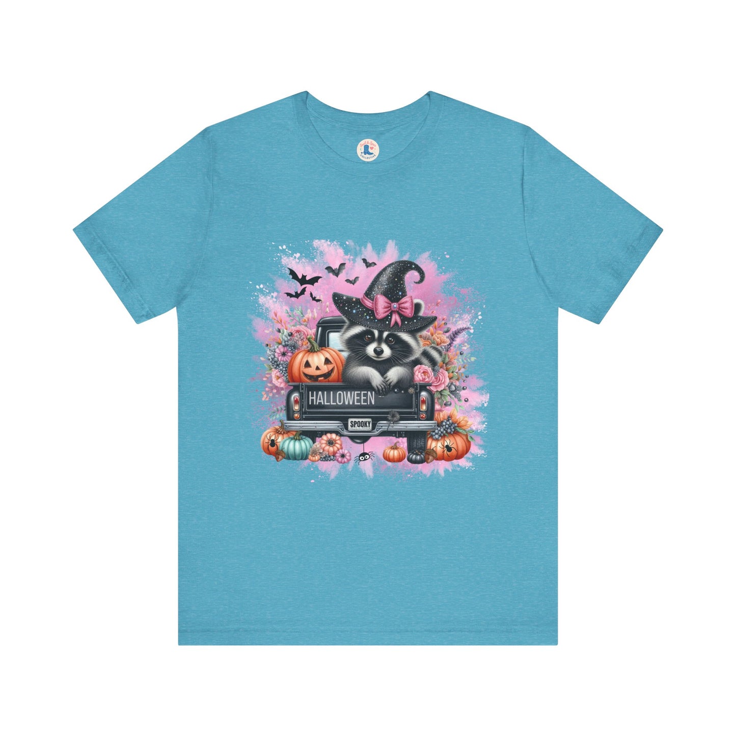 Spooky Raccoon Halloween Truck Tee