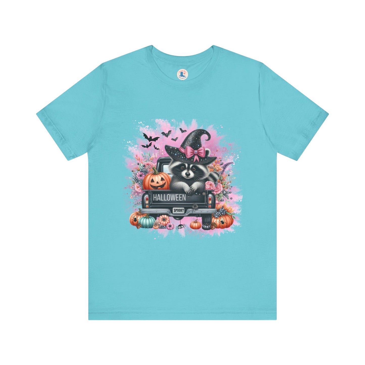 Spooky Raccoon Halloween Truck Tee