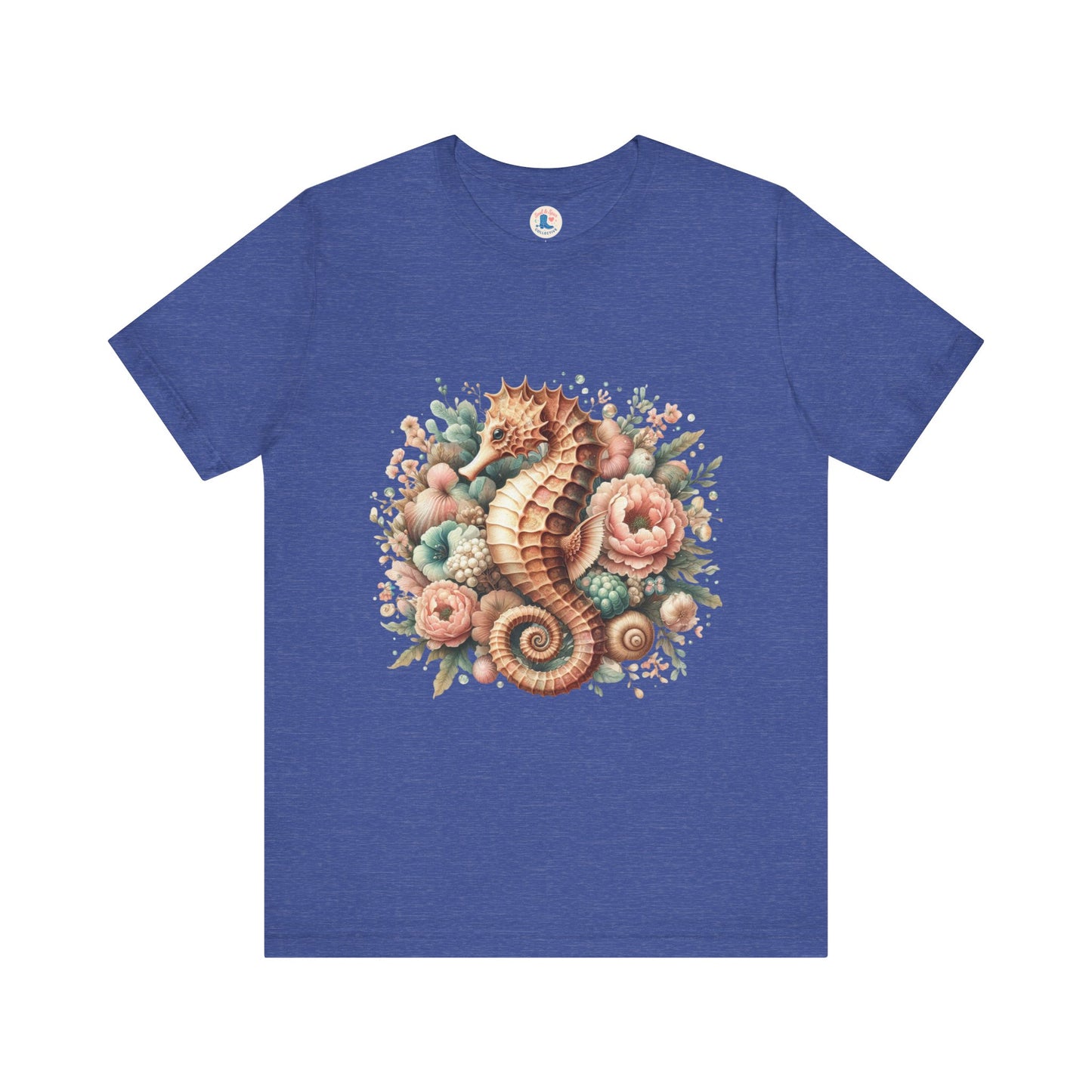 Coastal Bloom Seahorse Tee