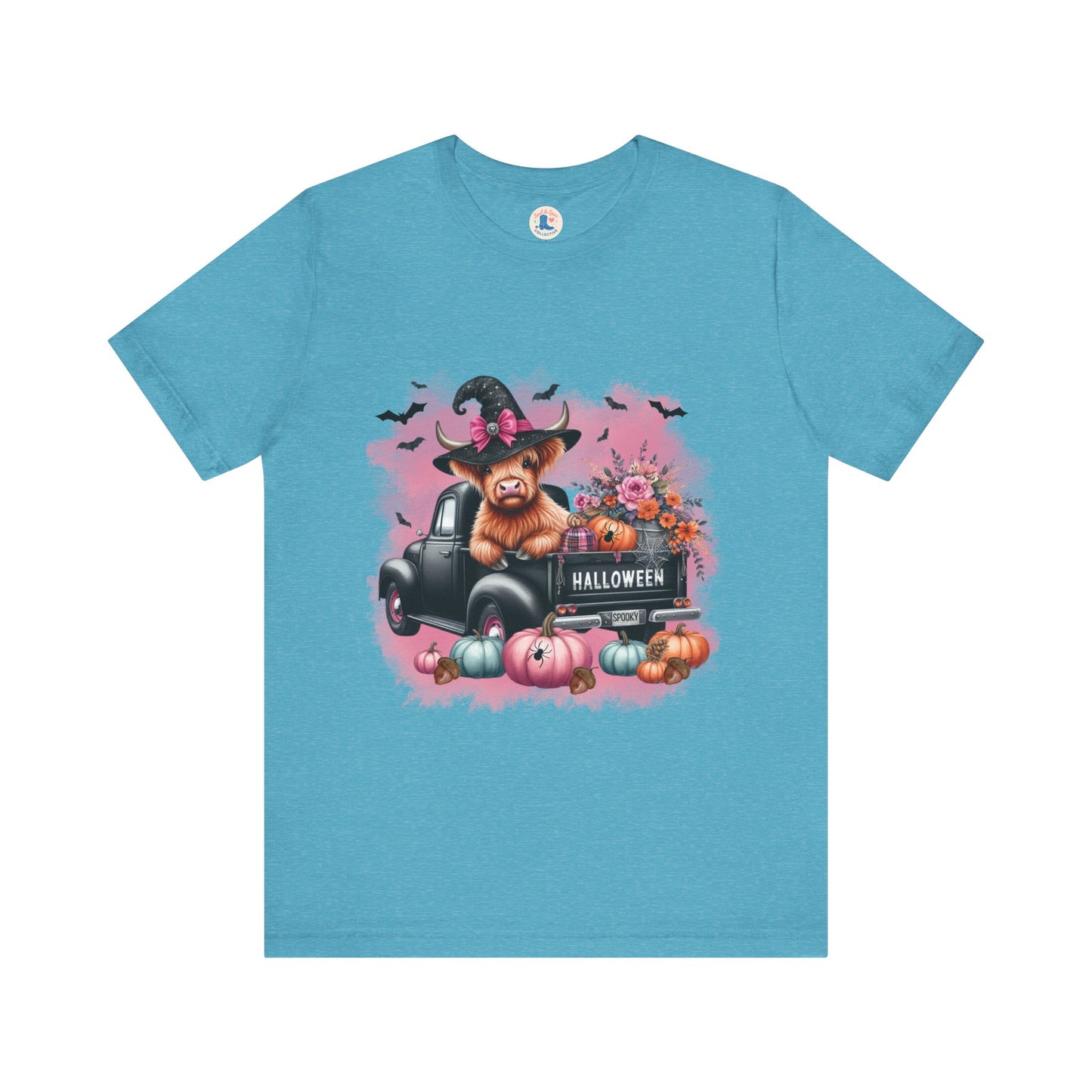 Highland Cow Halloween Truck Tee
