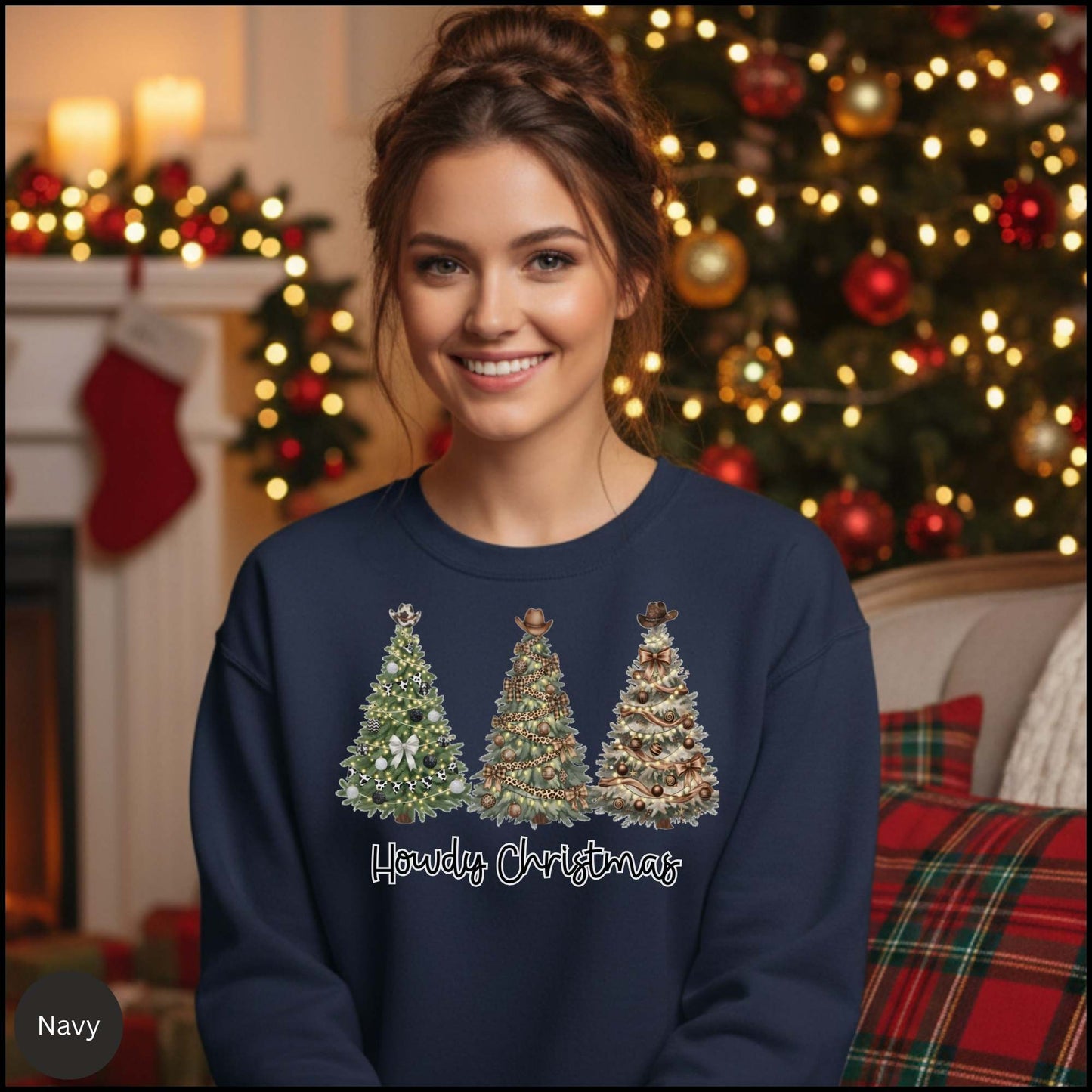 Howdy Christmas Crewneck Sweatshirt