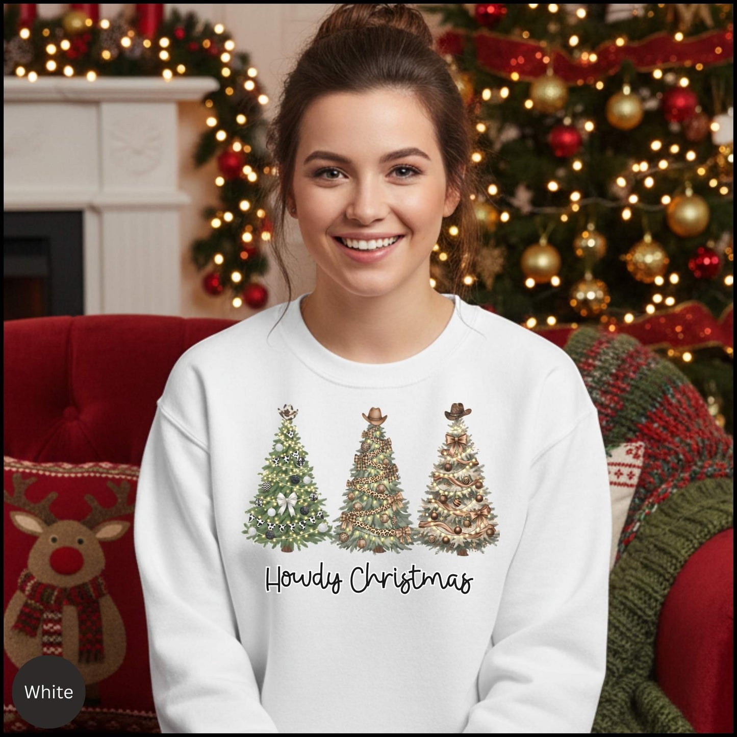 Howdy Christmas Crewneck Sweatshirt