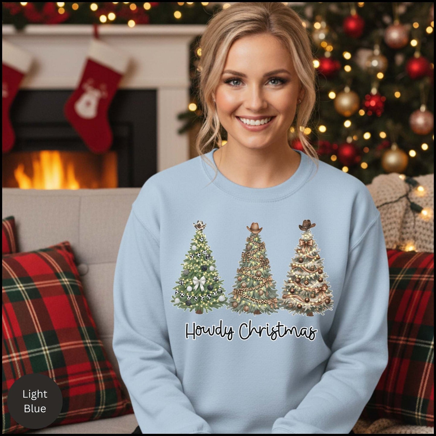 Howdy Christmas Crewneck Sweatshirt