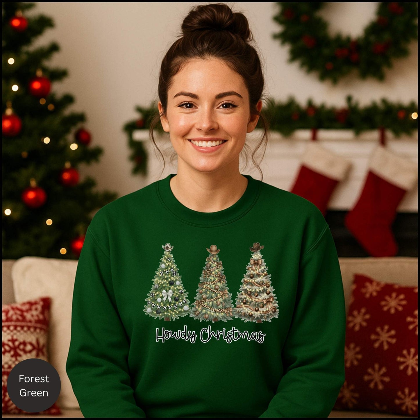 Howdy Christmas Crewneck Sweatshirt