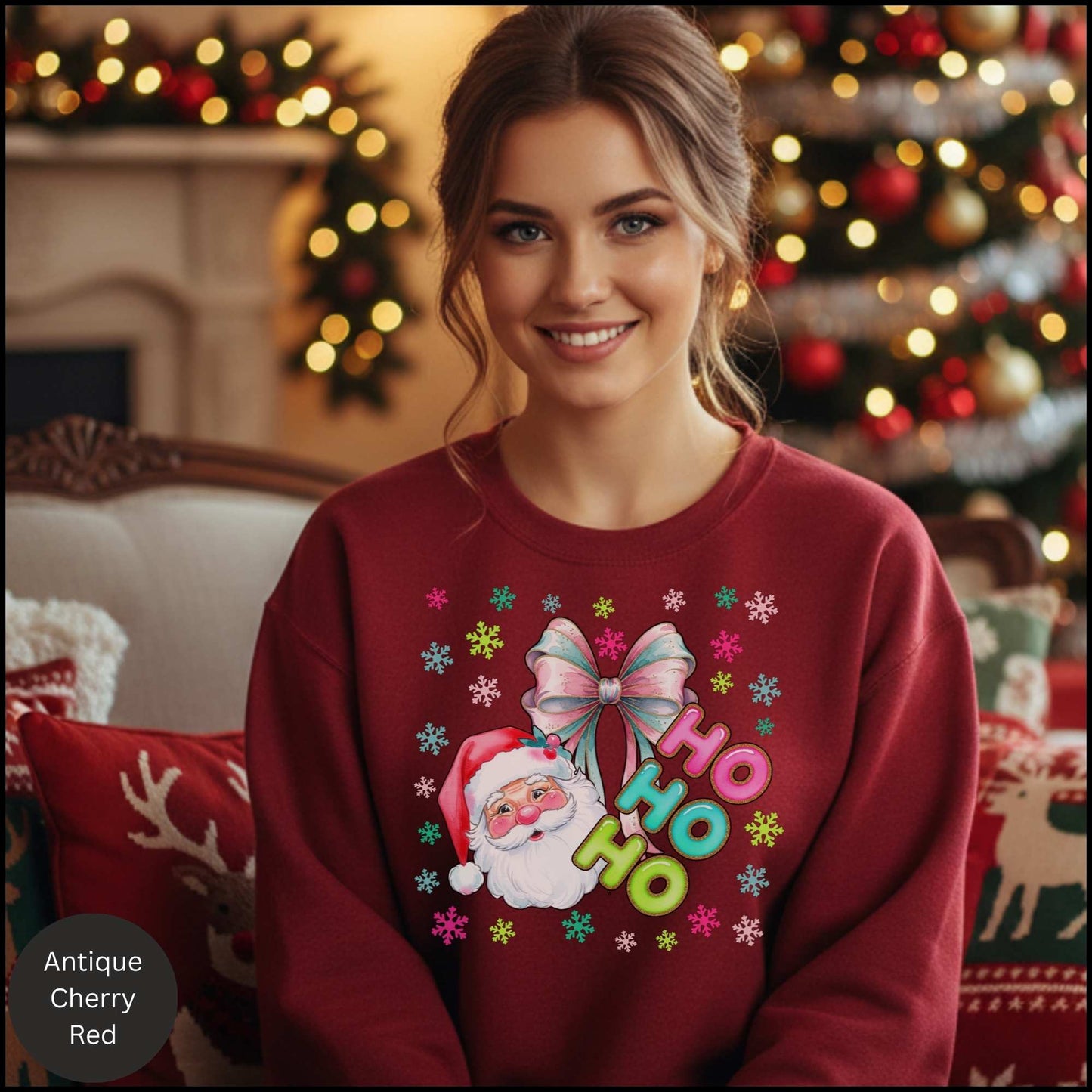Pastel Retro Santa Crewneck