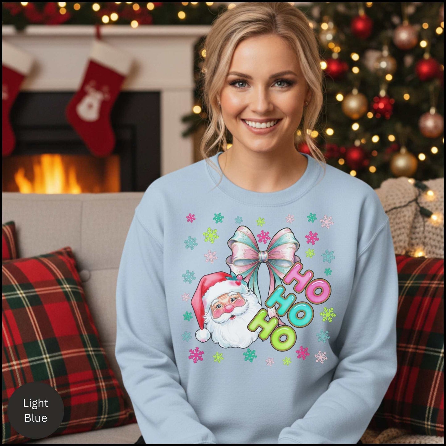 Pastel Retro Santa Crewneck