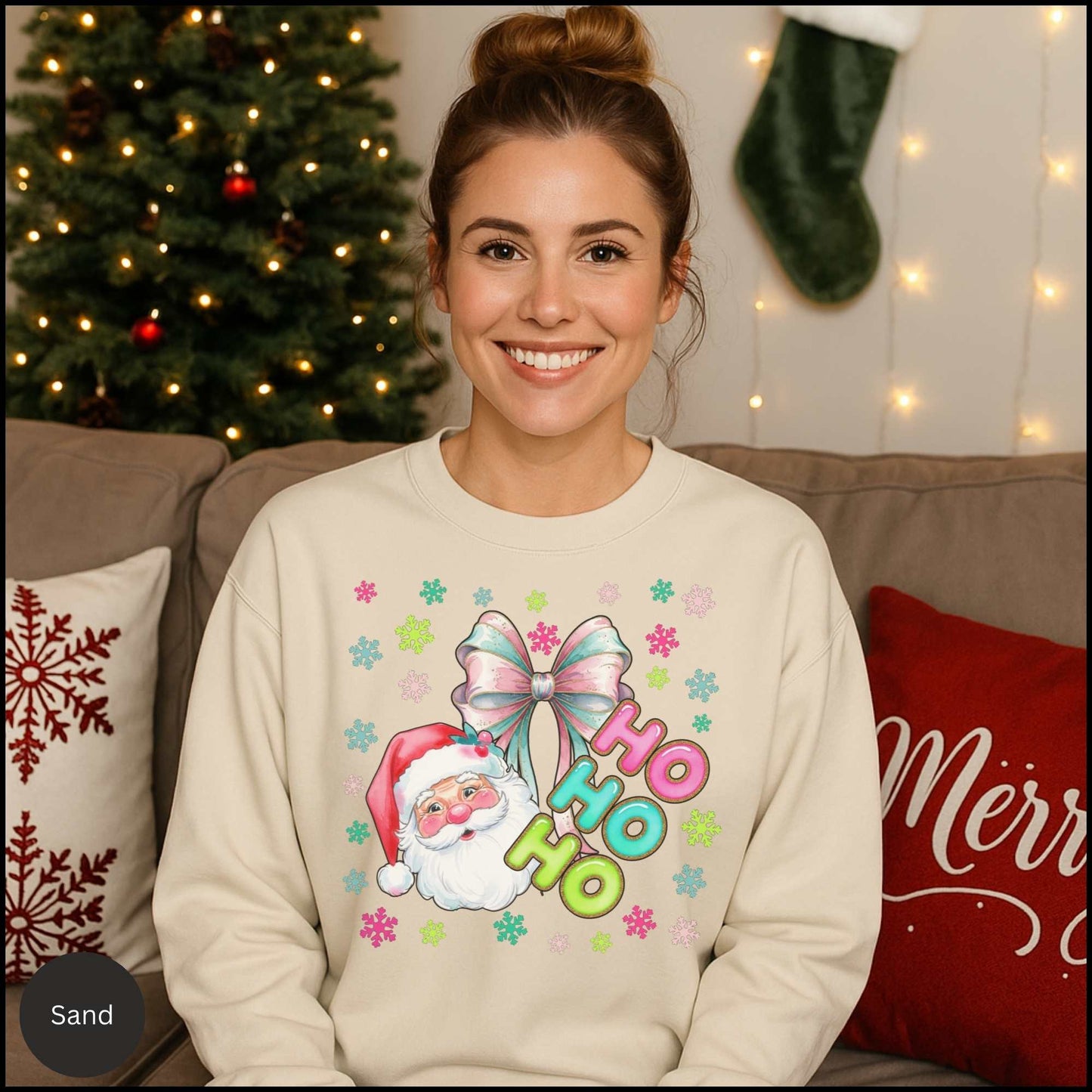 Pastel Retro Santa Crewneck