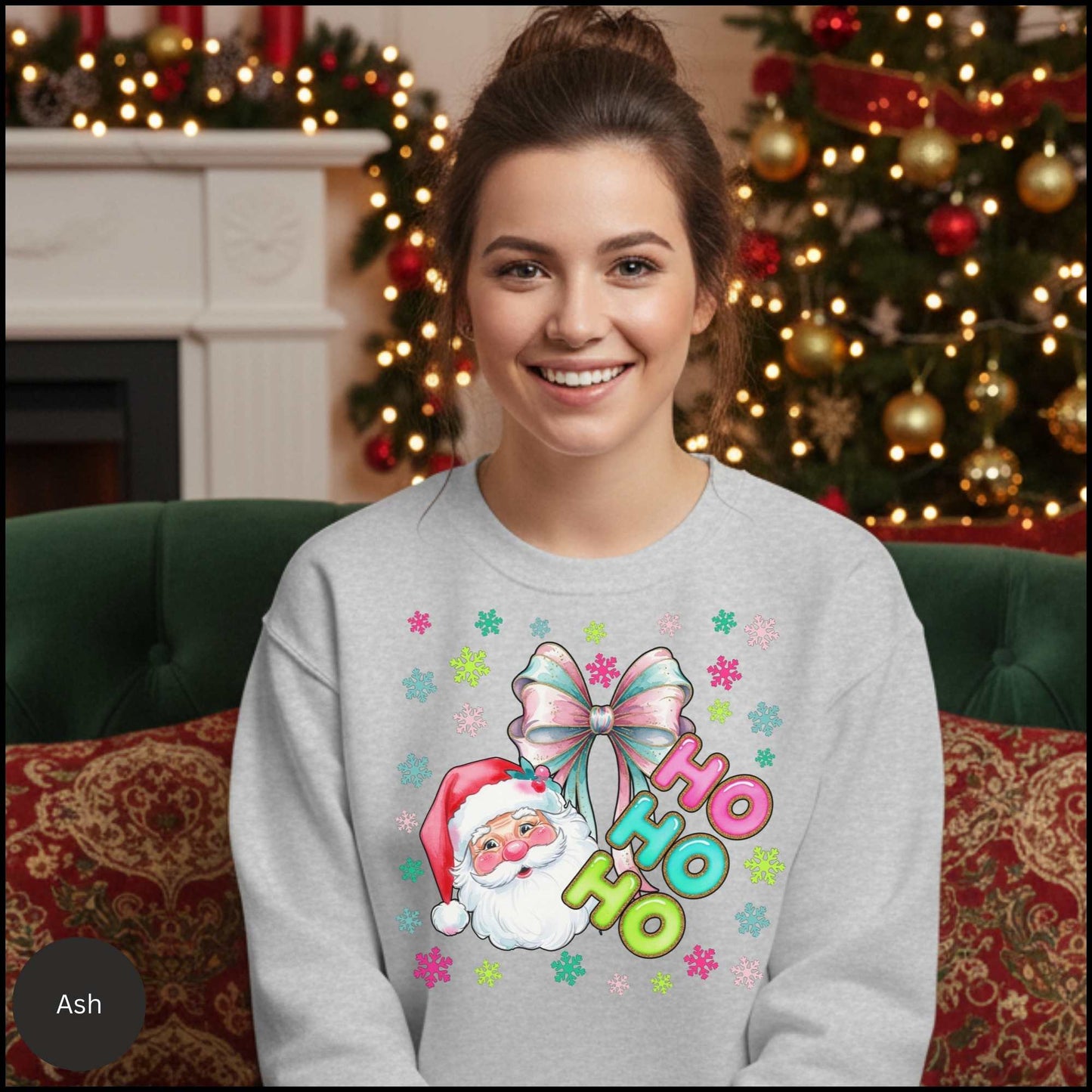 Pastel Retro Santa Crewneck