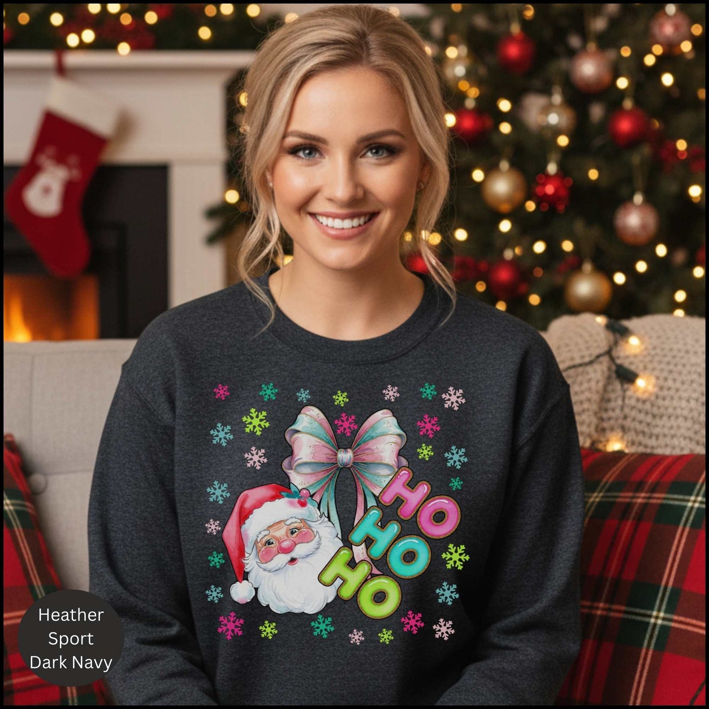 Pastel Retro Santa Crewneck
