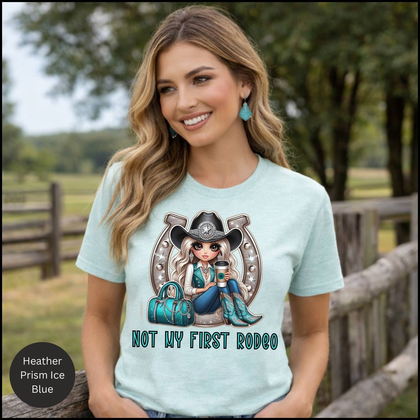 Not My First Rodeo Cowgirl Graphic Tee – Western Cowgirl Statement T-Shirt