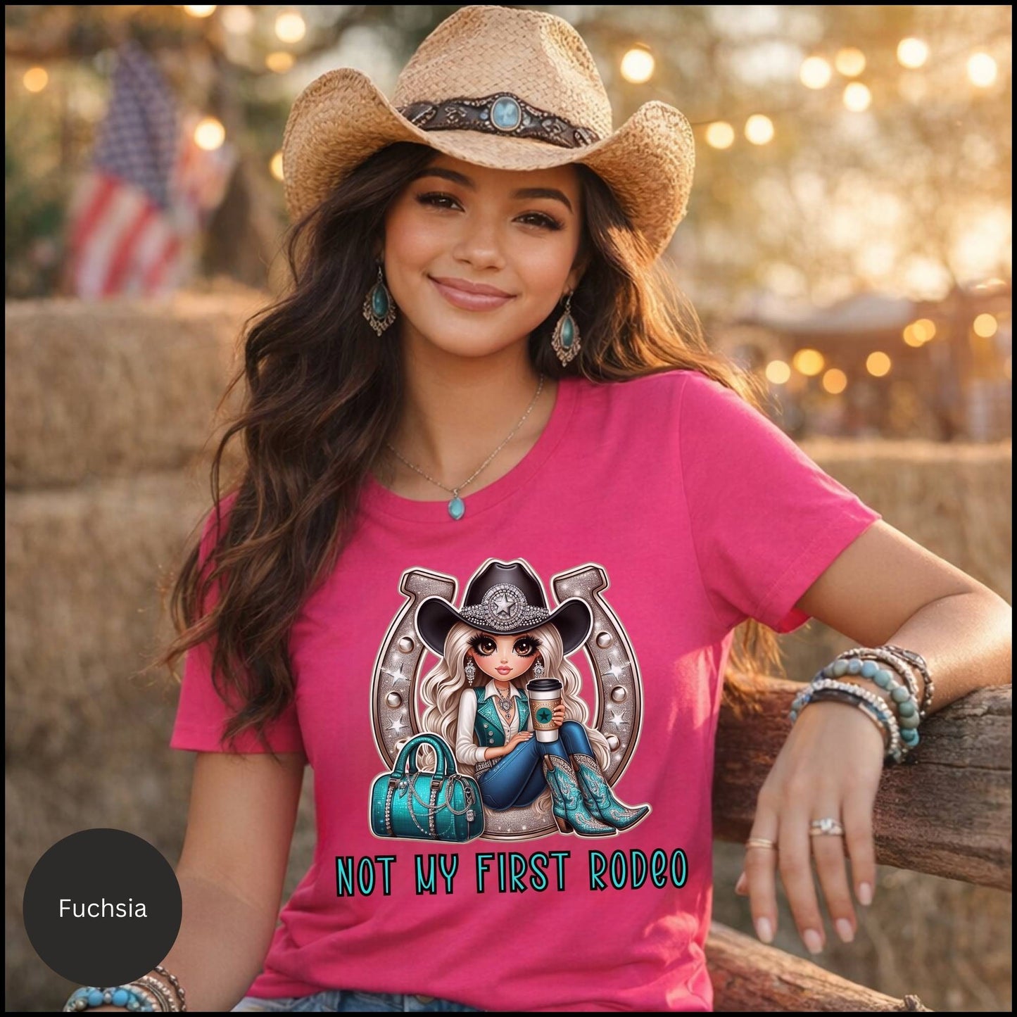 Not My First Rodeo Cowgirl Graphic Tee – Western Cowgirl Statement T-Shirt