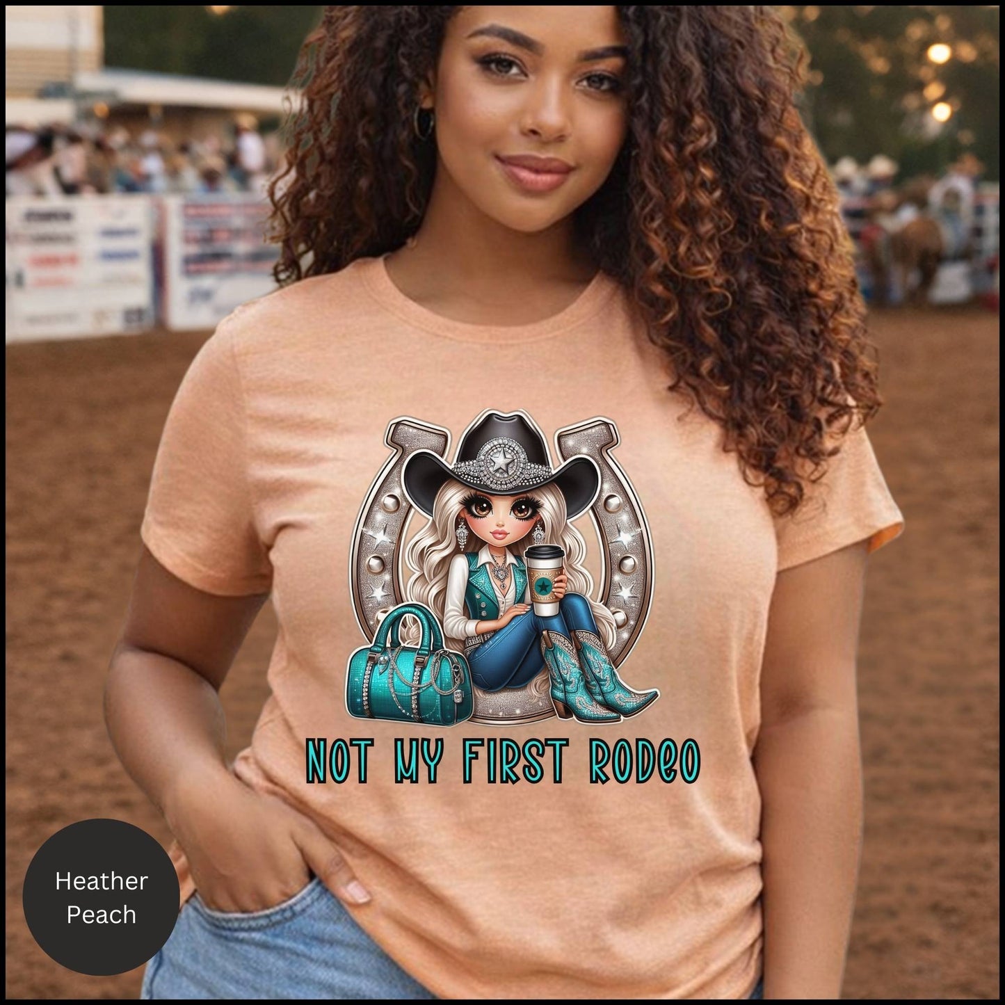 Not My First Rodeo Cowgirl Graphic Tee – Western Cowgirl Statement T-Shirt