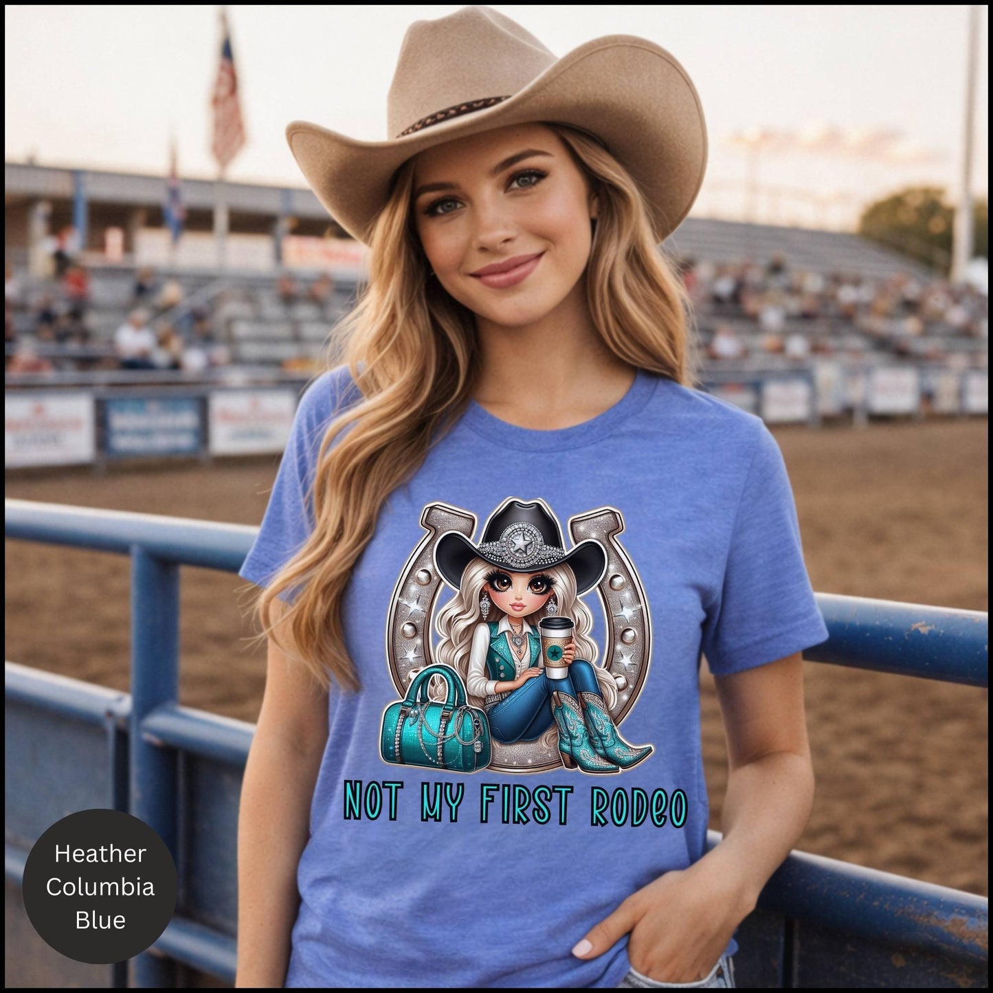 Not My First Rodeo Cowgirl Graphic Tee – Western Cowgirl Statement T-Shirt