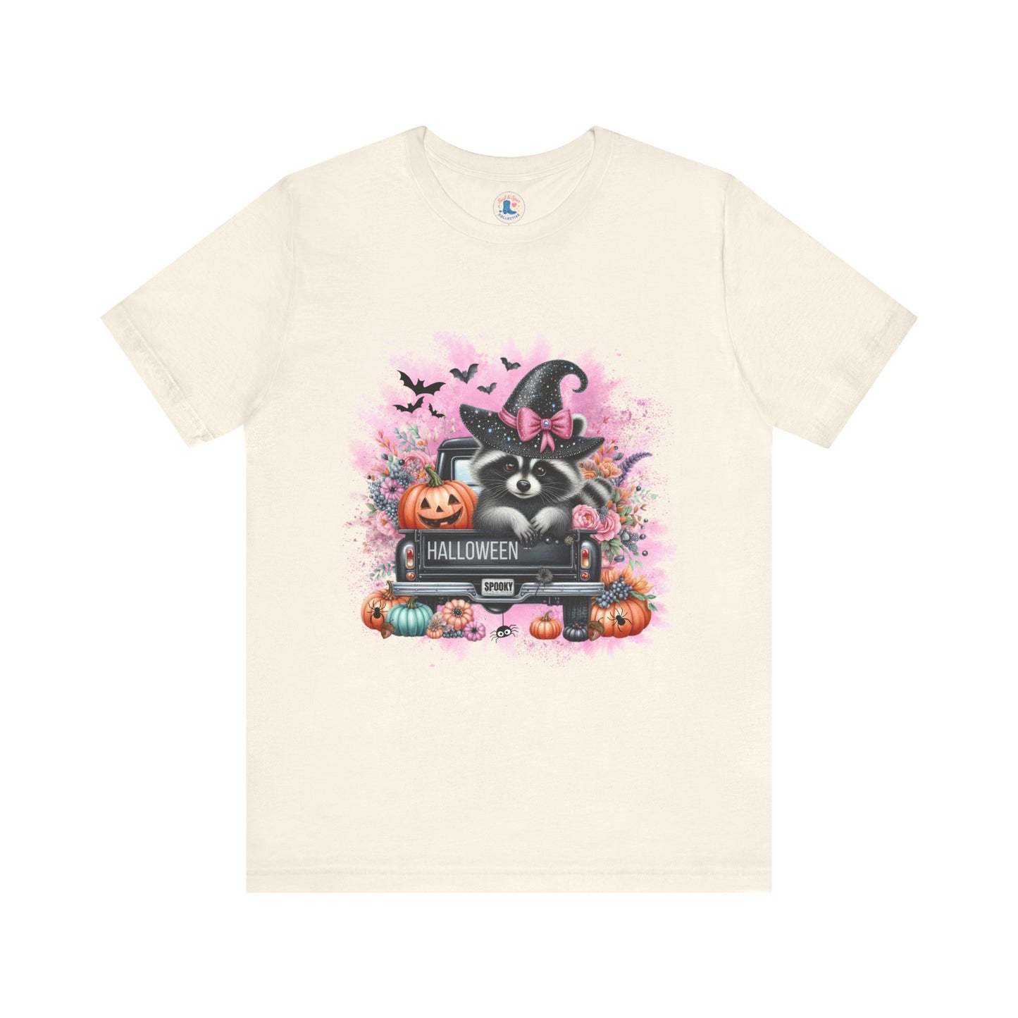 Spooky Raccoon Halloween Truck Tee