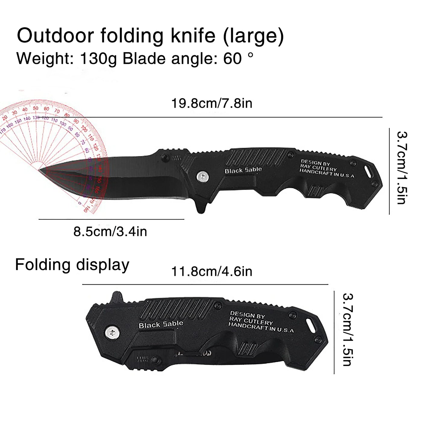 Portable Multifunctional Folding Survival Knife